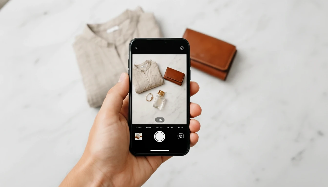 Photographing products with phone for WooCommerce listing